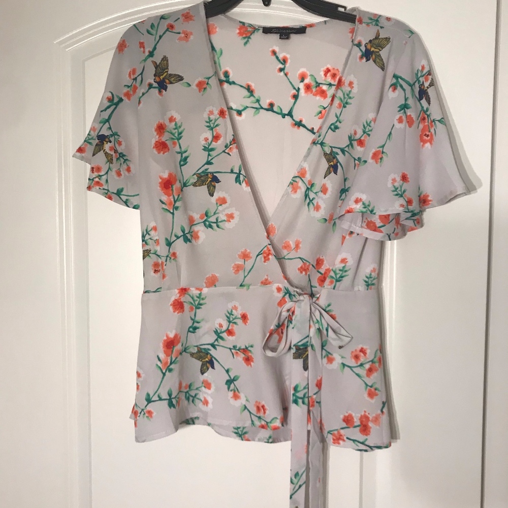 Shinestar Peplum Top | Size L